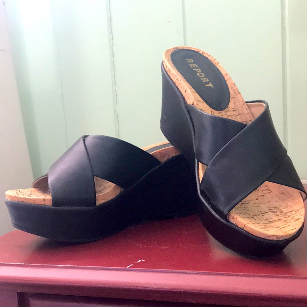 Black Wedge Slides